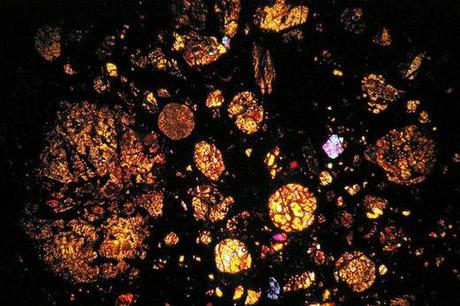 Intérieur de météorite