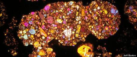 Intérieur de météorite