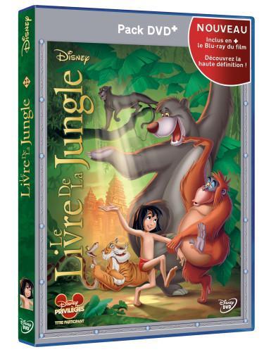 3D Pack DVD+ Le livre de la Jungle avec sticker 2013