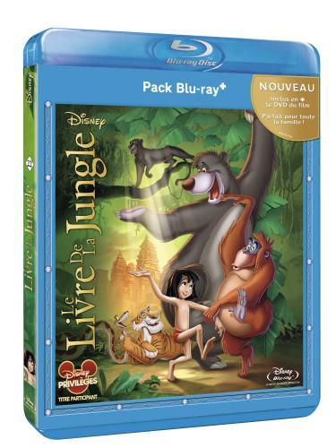 3D Pack Blu ray+ Le livre de la Jungle avec sticker 2013