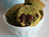 Financiers vert matcha chocolat noir