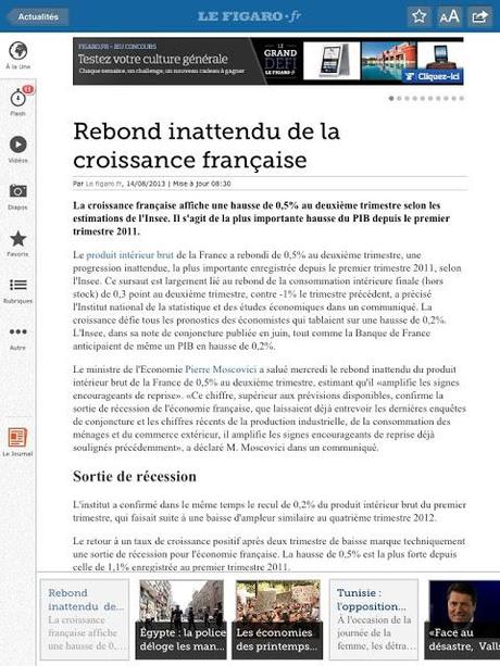 La reprise est là !  Pourvu que ça dure...