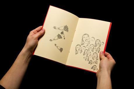 Comestible, collage et dessin, Annie Descoteaux