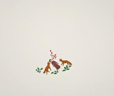 Comestible, collage et dessin, Annie Descoteaux