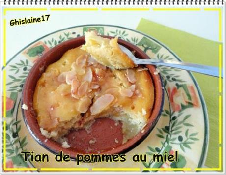 Tian de pommes au miel