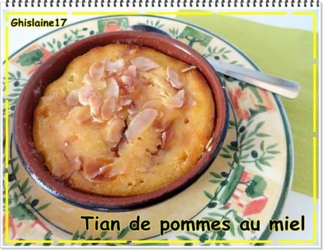 Tian de pommes au miel