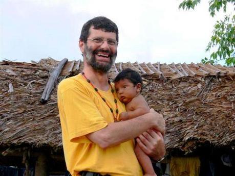 Avec un bébé Warao dans le Delta de l'Orénoque