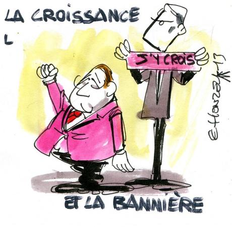 La croissance et la bannière