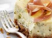 Cheesecake salé carré frais, échalote estragon