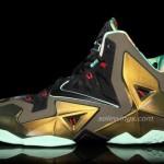 Nike LeBron XI Parachute Gold/Arctic Green–Dark Loden–Black