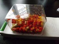 Tartare de légumes du soleil au fromage de chévre frais à ig bas