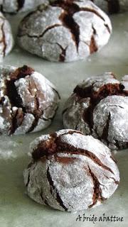 Craquelés à l'huile d'olive et au chocolat très noir