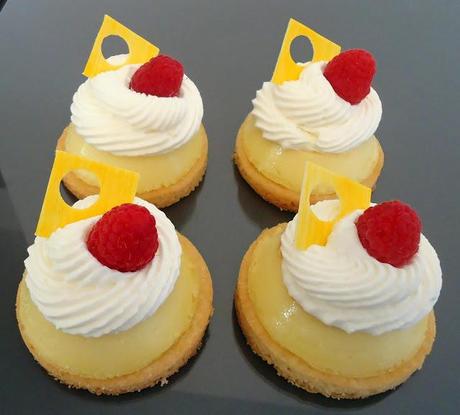 Mini flan sur sablé breton