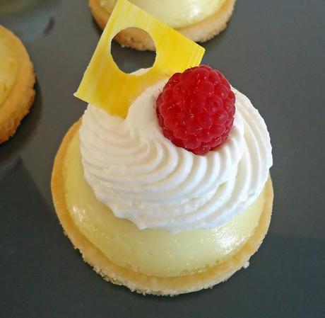 Mini flan sur sablé breton