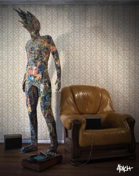 Blog_Paper_Toy_paper_sculpture_Titan_ApachCreation_pic1 Paper TITAN by ApachCréation