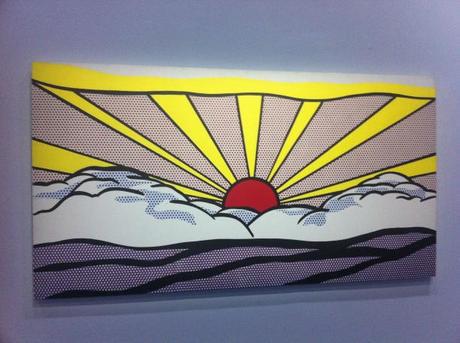 Expo Roy Lichtenstein à Beaubourg (3 juillet-4 nov) Sunrise (1965)