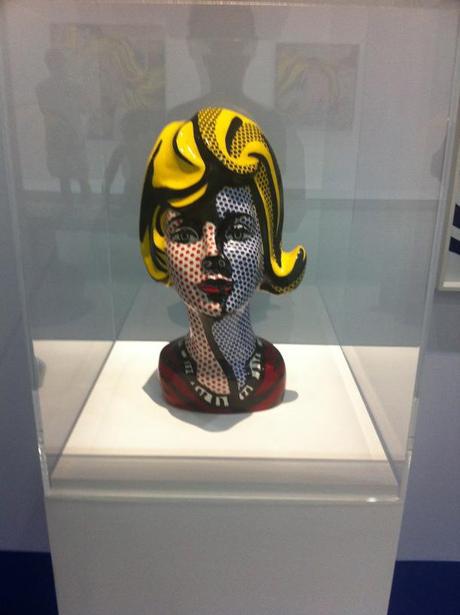 Expo Roy Lichtenstein à Beaubourg (3 juillet-4 nov) Blonde (1965) - Céramique