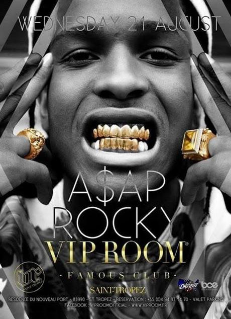 Le VIP ROOM de Saint-Tropez reçoit la star du rap A$AP Rocky le 21 aout !
