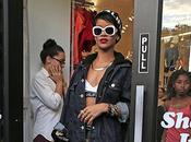 Rihanna séance shopping New-York habillée marque