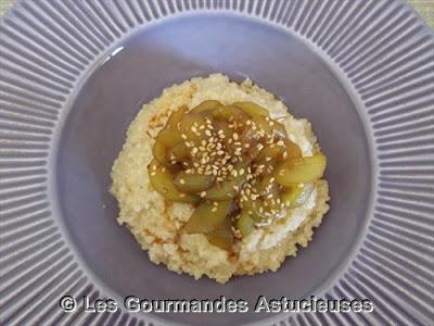 Concombre glacé à la sauce soja