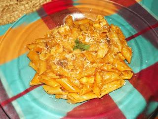 Penne au poulet façon risotto