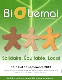 Sur votre agenda  de septembre :  BiObernai’13, le Salon de l'Agriculture biologique en Alsace !