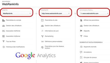 Nouvelle interface d’administration des comptes Google Analytics