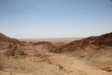 Le désert, près de Tozeur (sud du pays)