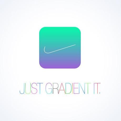 Le logo Nike revisité par Jon Ive sous iOS 7...