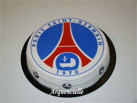 Gâteau PSG pour un fan de foot