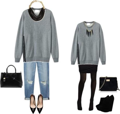 Grey Sweater Confort & Chic