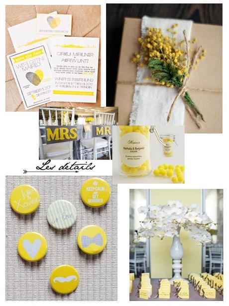 Mariage : Idées déco et autres trouvailles autour du jaune | www.decocrush.frs