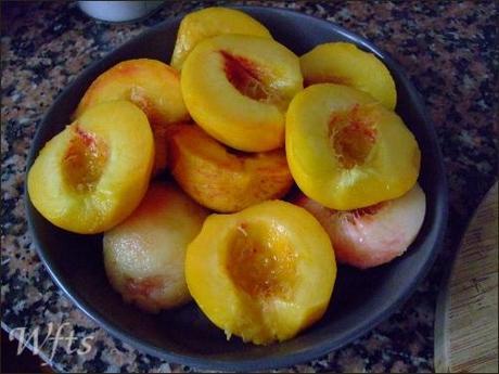 gateau renverse peches2