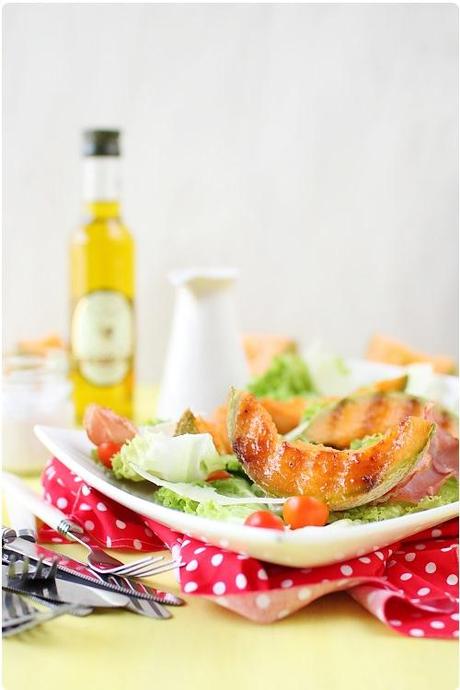 Salade de melon grillé