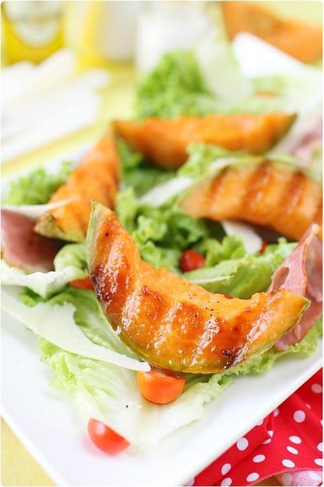 Salade de melon grillé