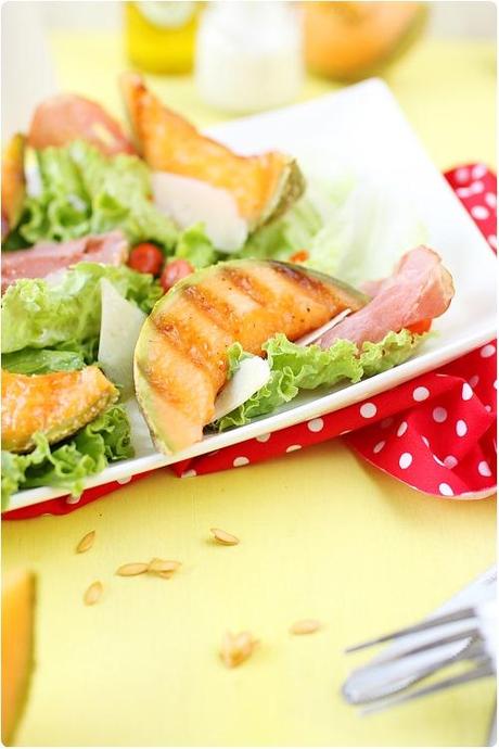 Salade de melon grillé