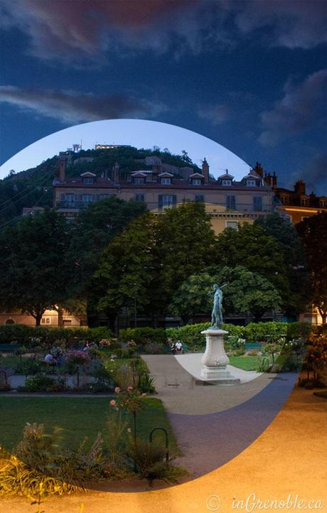 Jardin de ville Grenoble Isere France