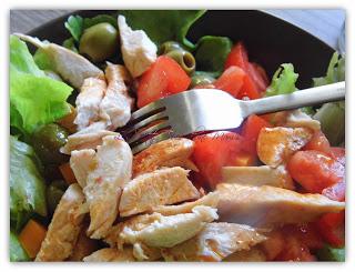 Salade composée au poulet