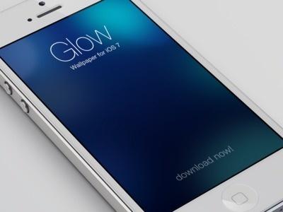 Glow, un nouveau fond d'écran iOS 7 pour votre iPhone...