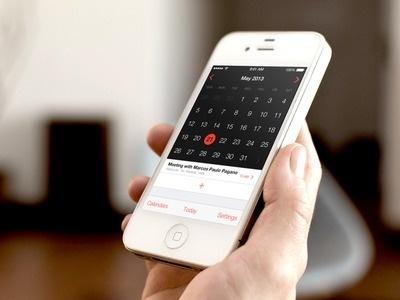 iOS 7: Une photo pour voir... Calendrier