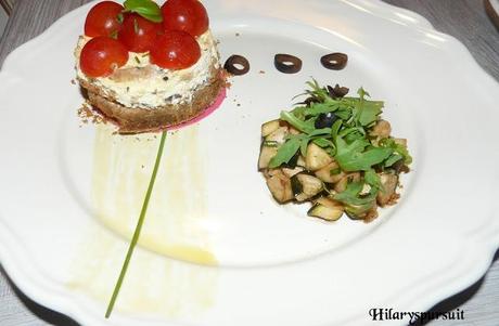 Cheesecake à la courgette et aux olives / Zucchini and olive cheesecake