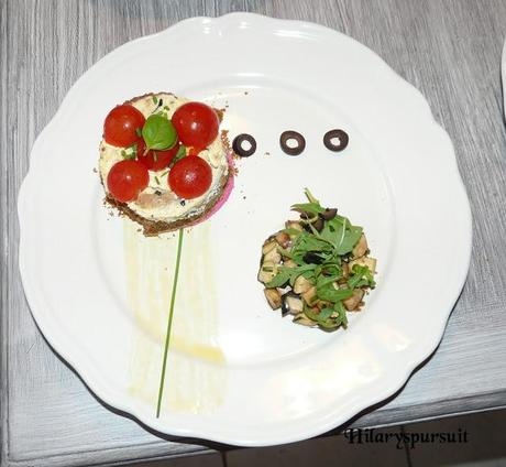 Cheesecake à la courgette et aux olives / Zucchini and olive cheesecake