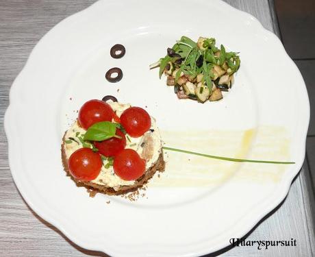 Cheesecake à la courgette et aux olives / Zucchini and olive cheesecake