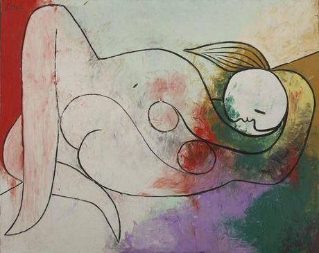 Pablo Picasso - Femme couchée à la mèche blonde, 1932. Collection Ezra et David Nahmad