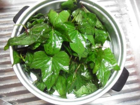 Sauté de boeuf/brèdes patates douces