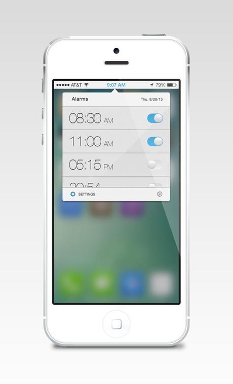 iOS 7: Une photo pour voir... Horloge