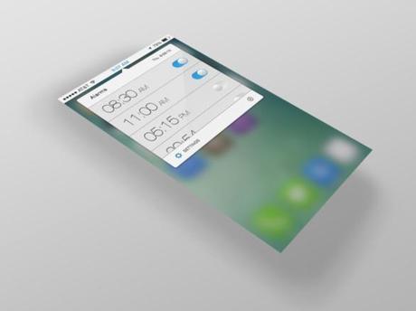 iOS 7: Une photo pour voir... Horloge