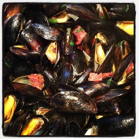 Salade de moules au chorizo