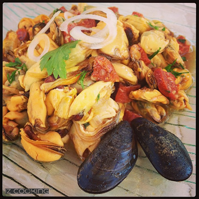 Salade de moules au chorizo