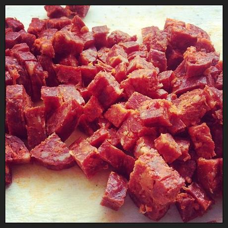 Salade de moules au chorizo